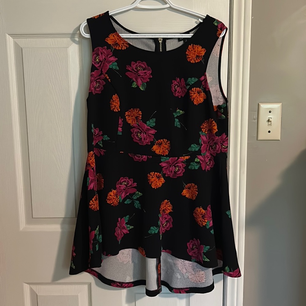 Torrid peplum tank top